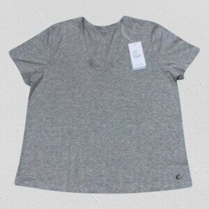 CALME Layla Fave V-Neck Slim Short Sleeve T-shirt Women's Size XL